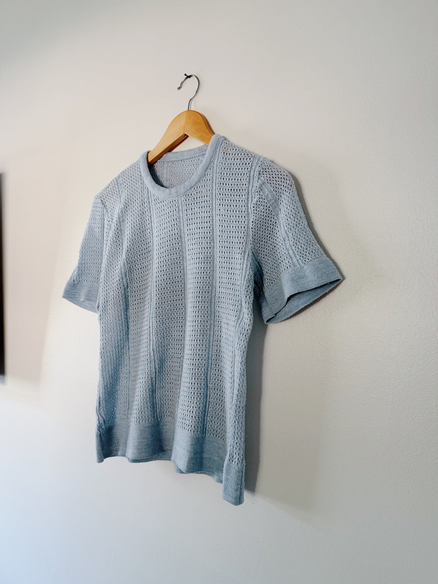 Blue Knit Top