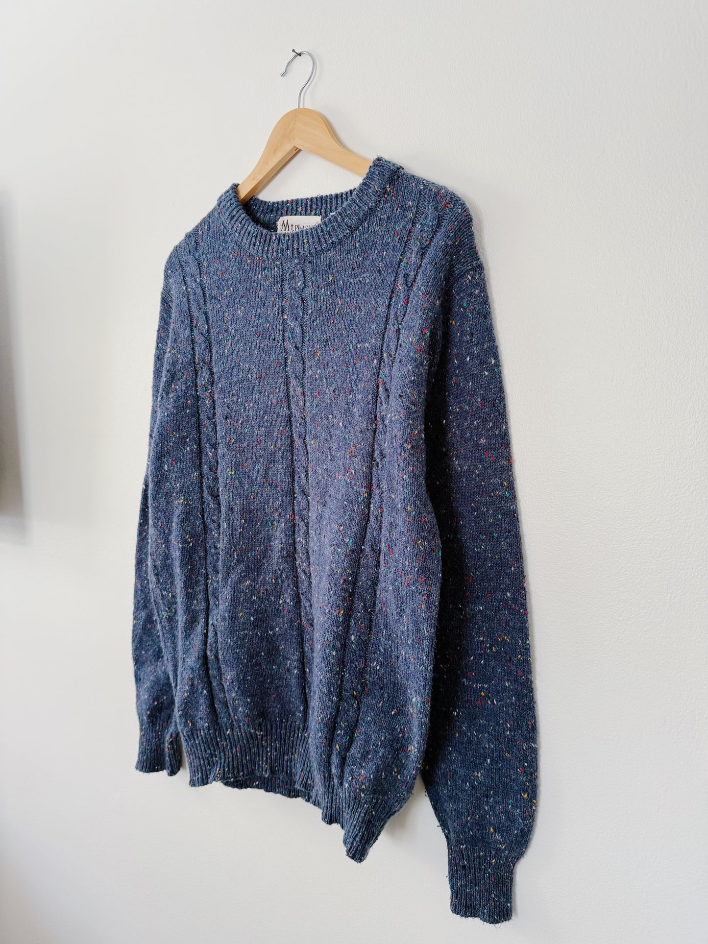 Navy Confetti Sweater (XL)