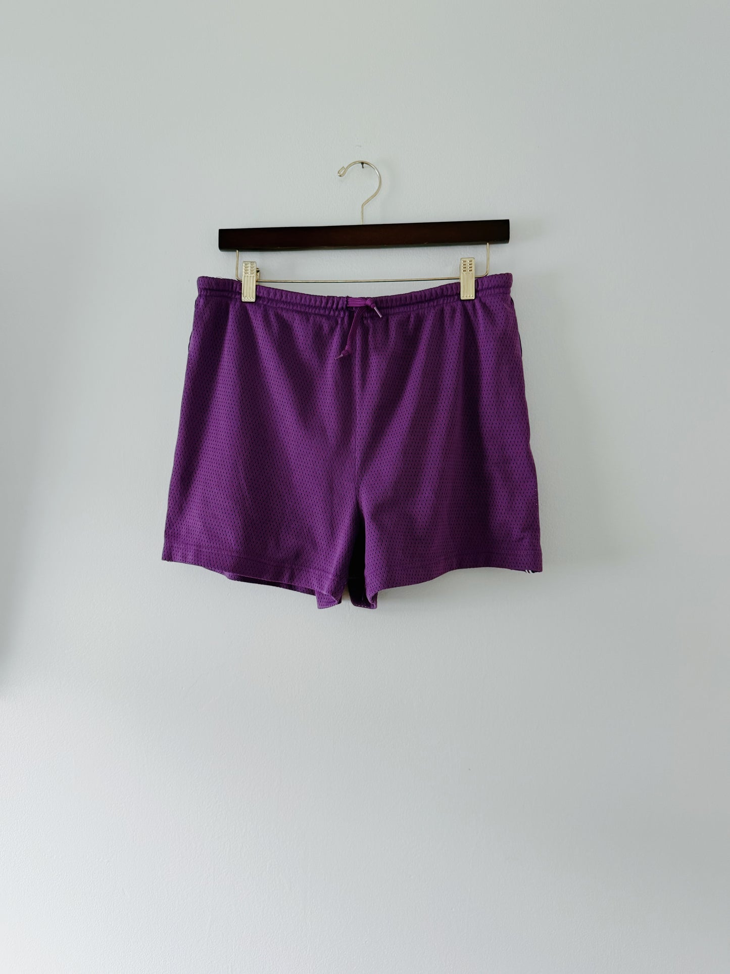 Purple Mesh Athletic Shorts (L)