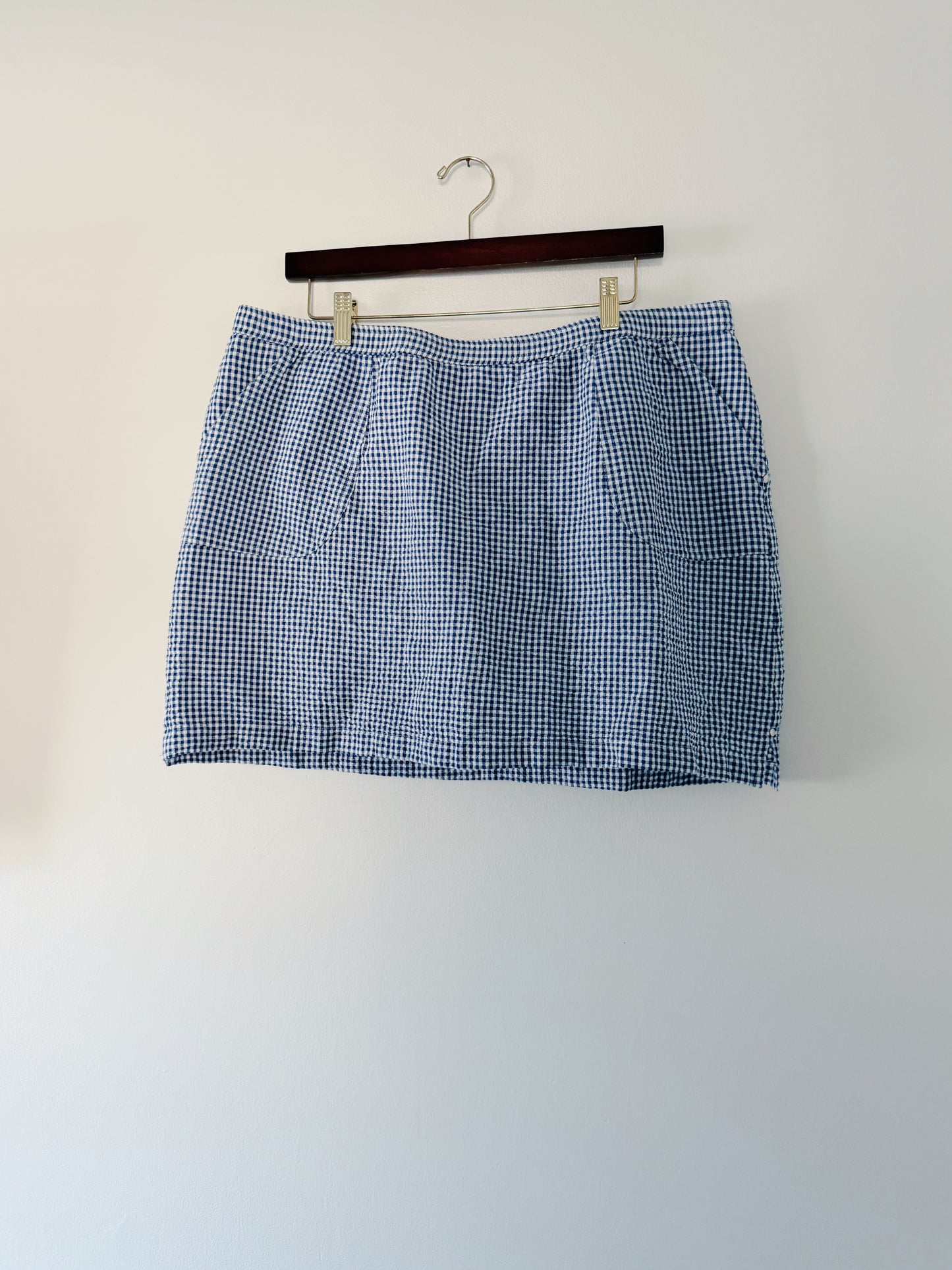 Blue Gingham Skirt (XL)