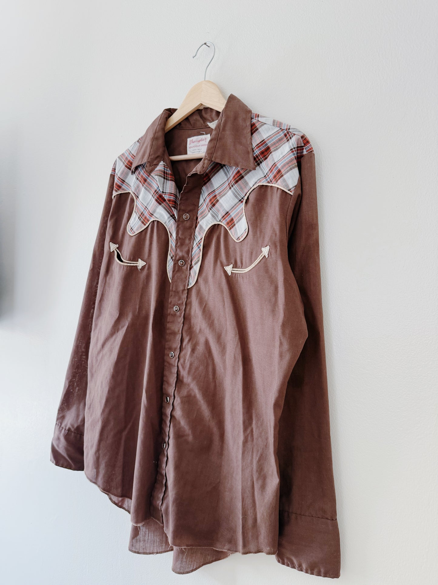 Vintage Wrangler Western Button Up (L)