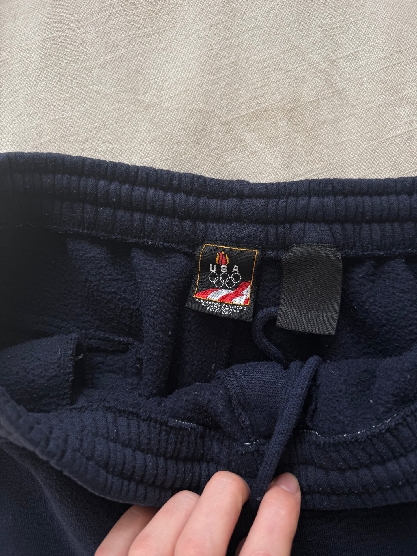 Vintage US Olympic Navy Sweatpants (M)