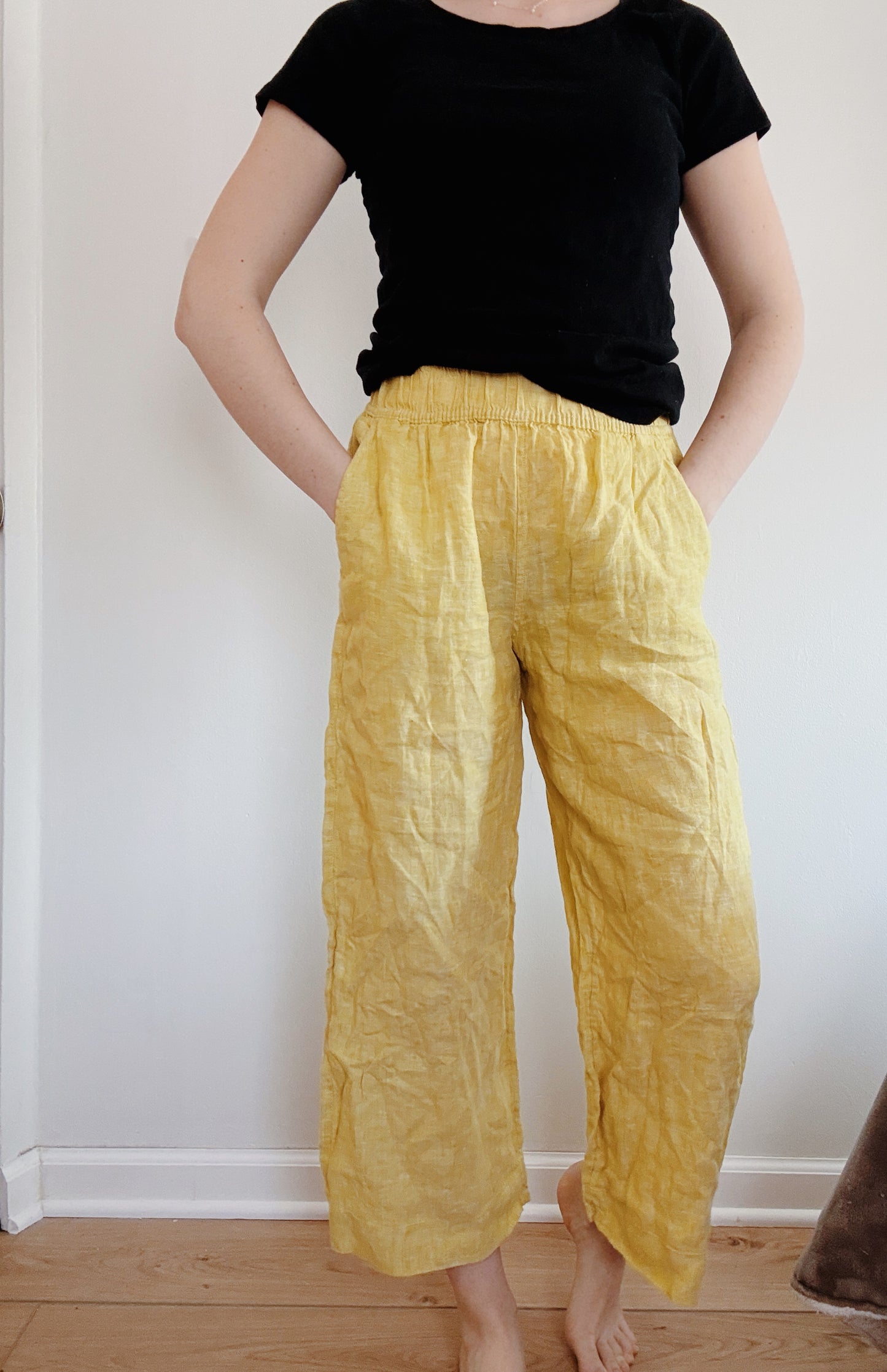 Yellow Linen Pants (S)