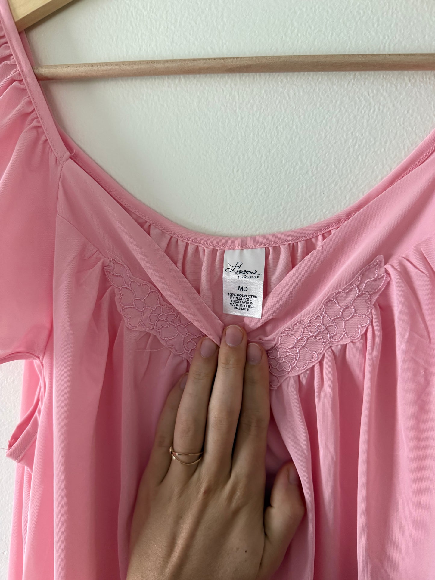 Pink Satin Dress (M)