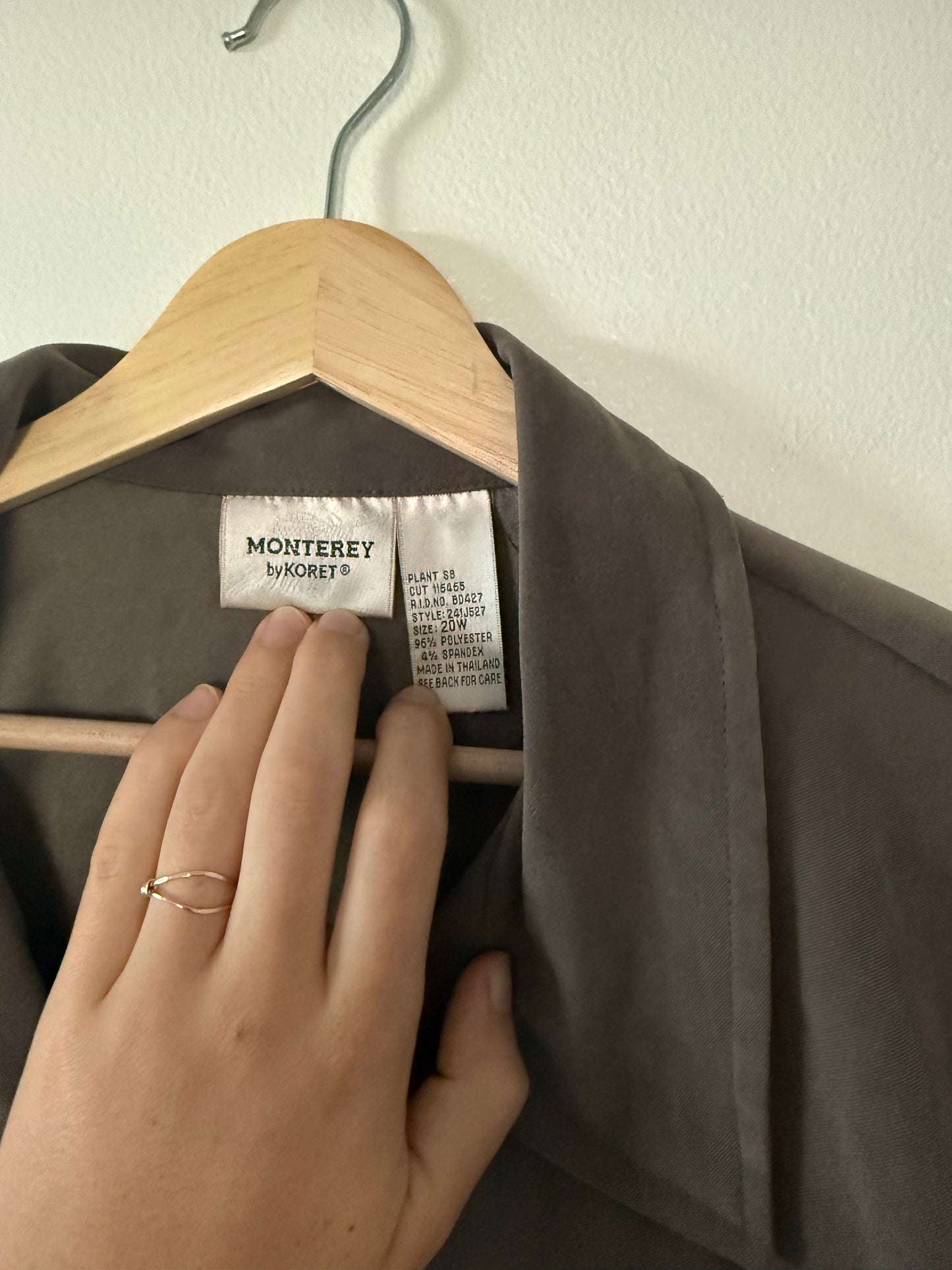 Green Suede Style Button Up (XXL)