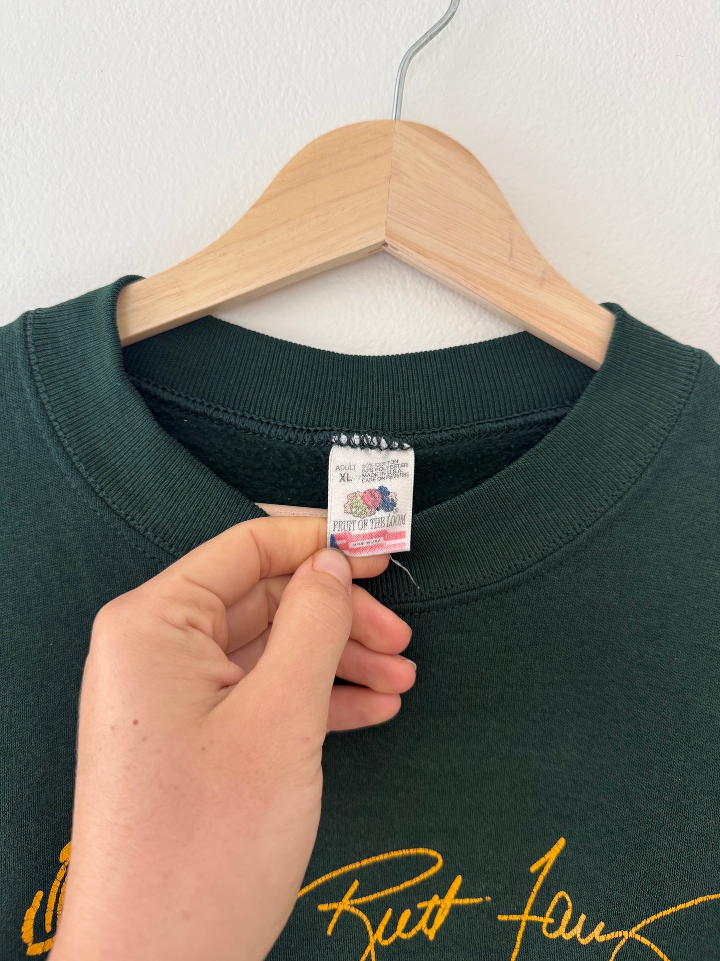 Vintage Favre Packers Crewneck (XL)
