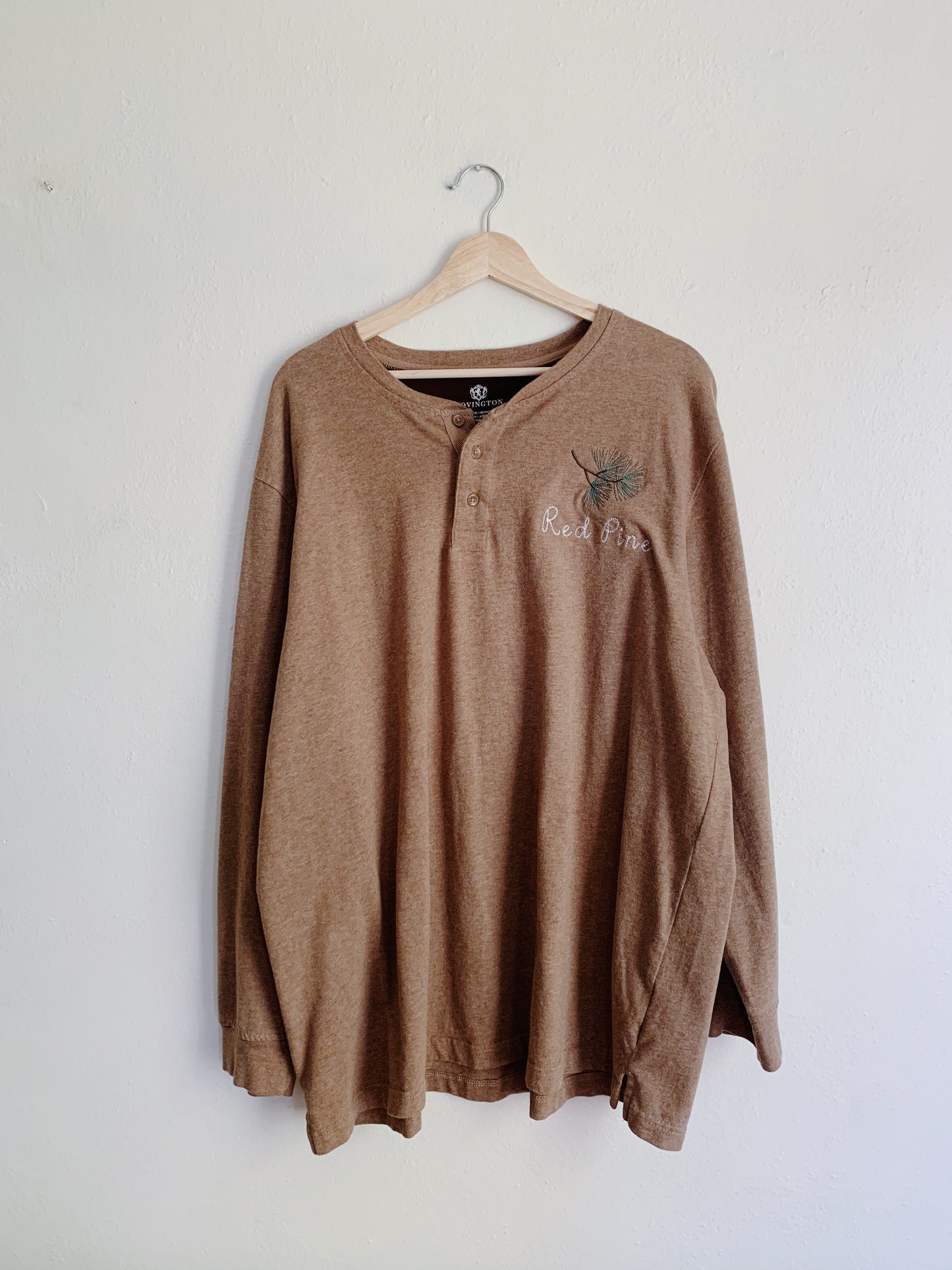 Red Pine Embroidered Long Sleeve (XXL)