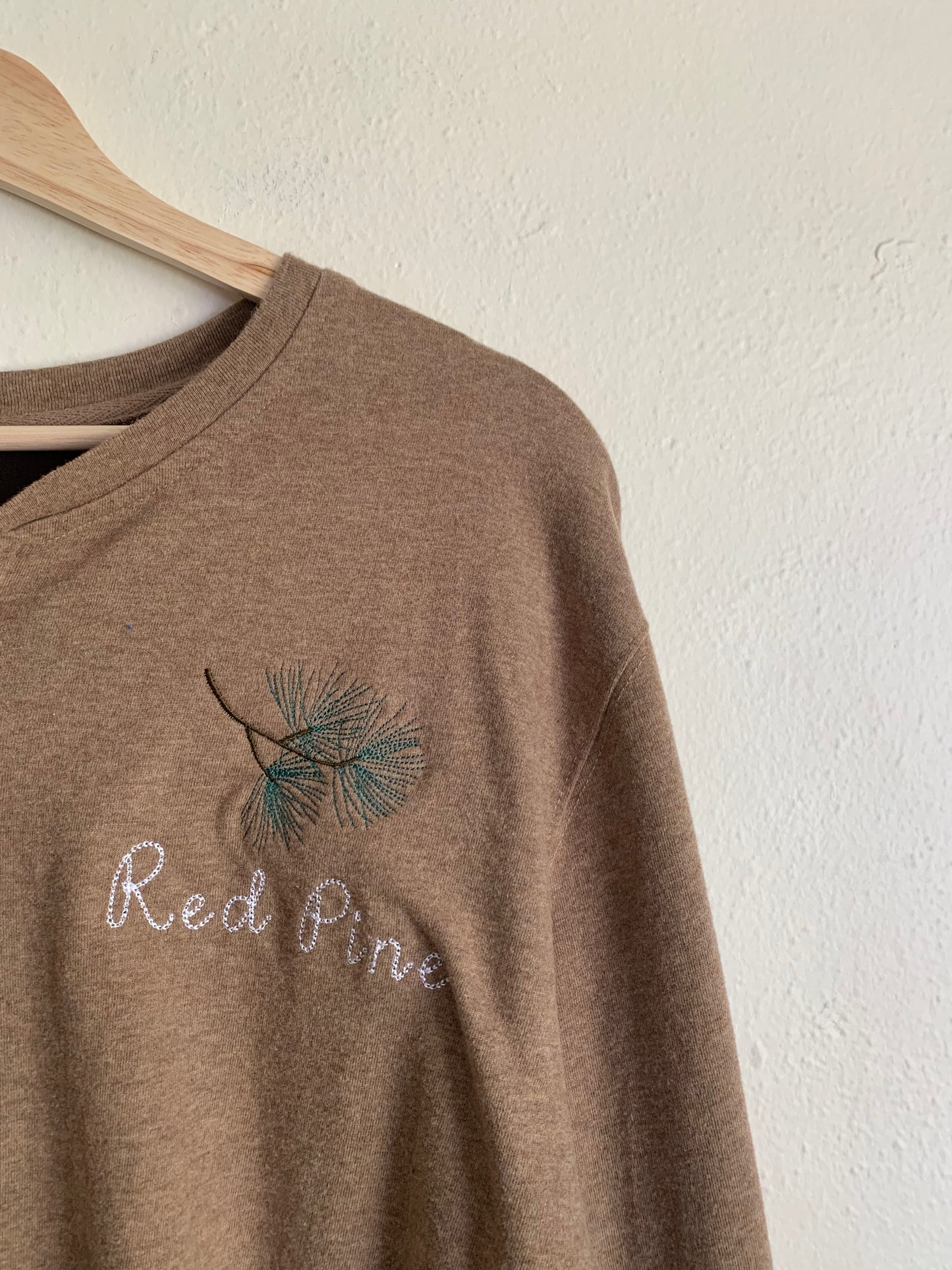 Red Pine Embroidered Long Sleeve (XXL)