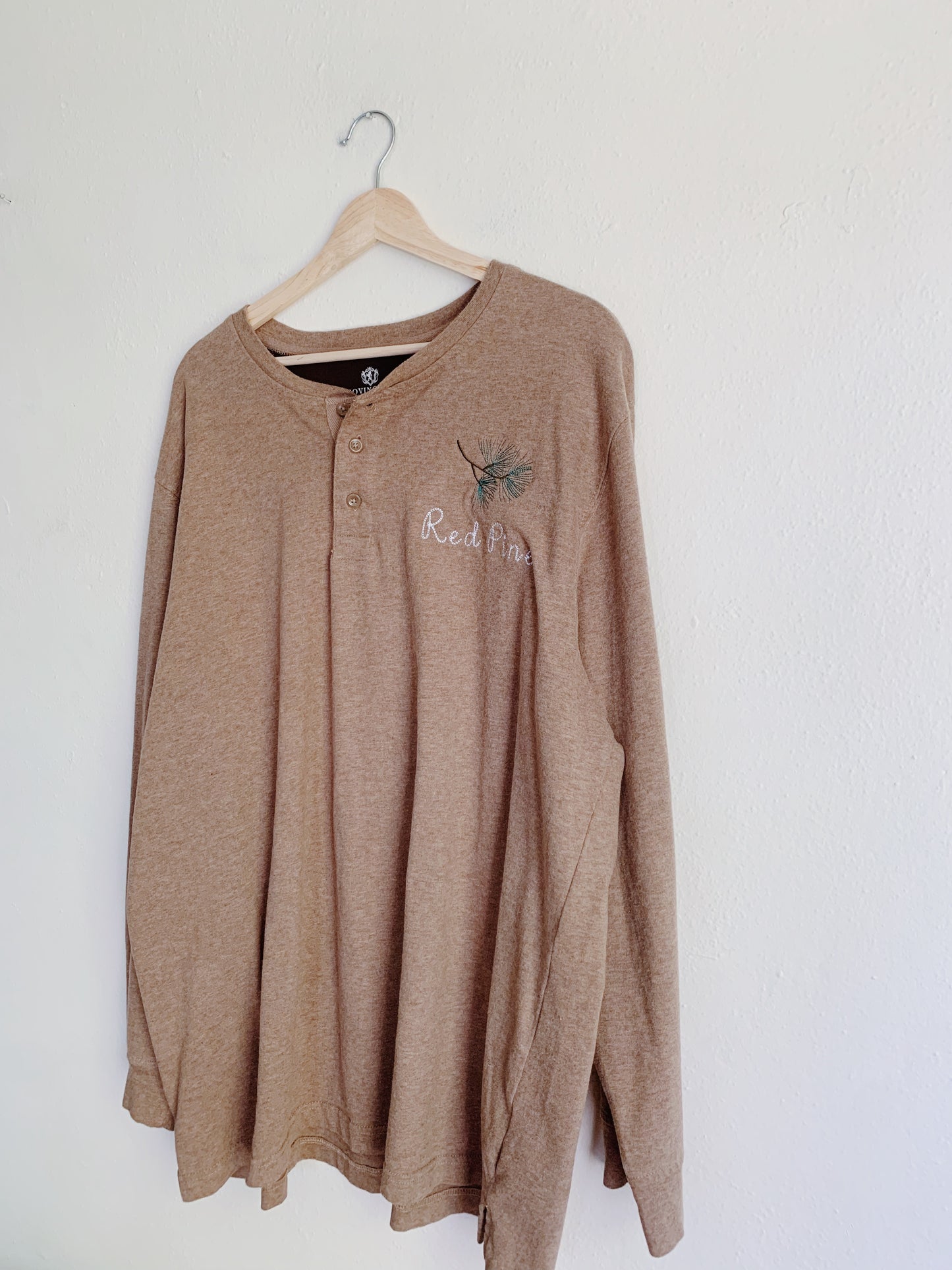 Red Pine Embroidered Long Sleeve (XXL)