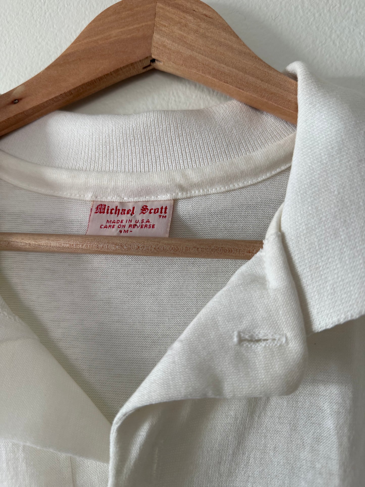 Vintage White Polo (M)