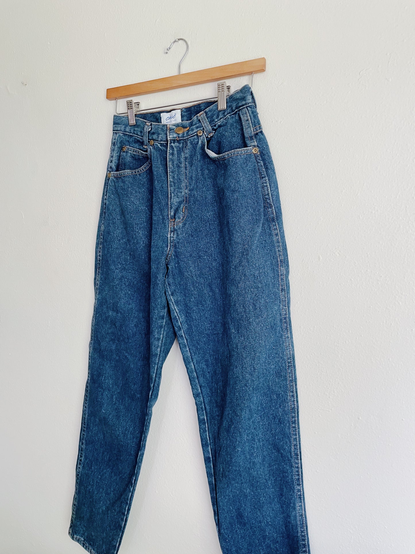 Vintage High Rise Dark Wash Jeans (