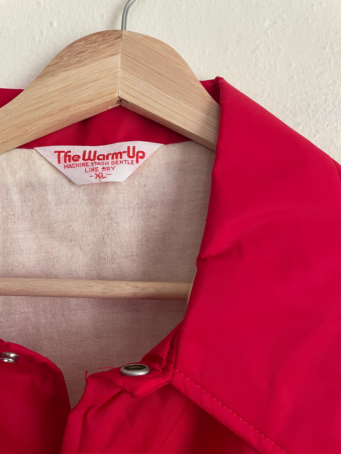 Vintage Red Windbreaker Jacket (XL)