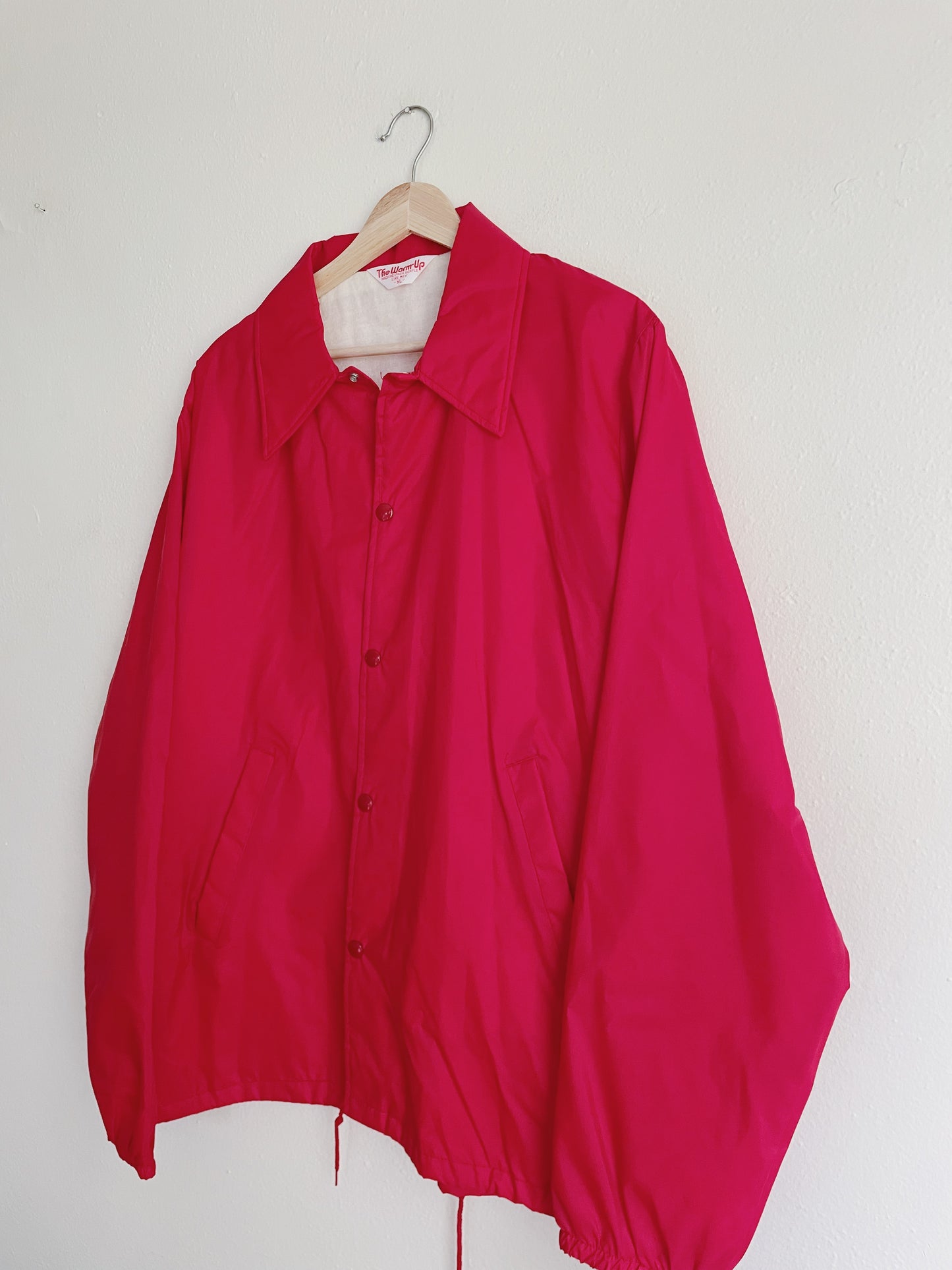 Vintage Red Windbreaker Jacket (XL)