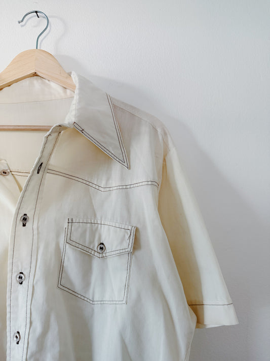 Vintage Western Style Button Up (XL)