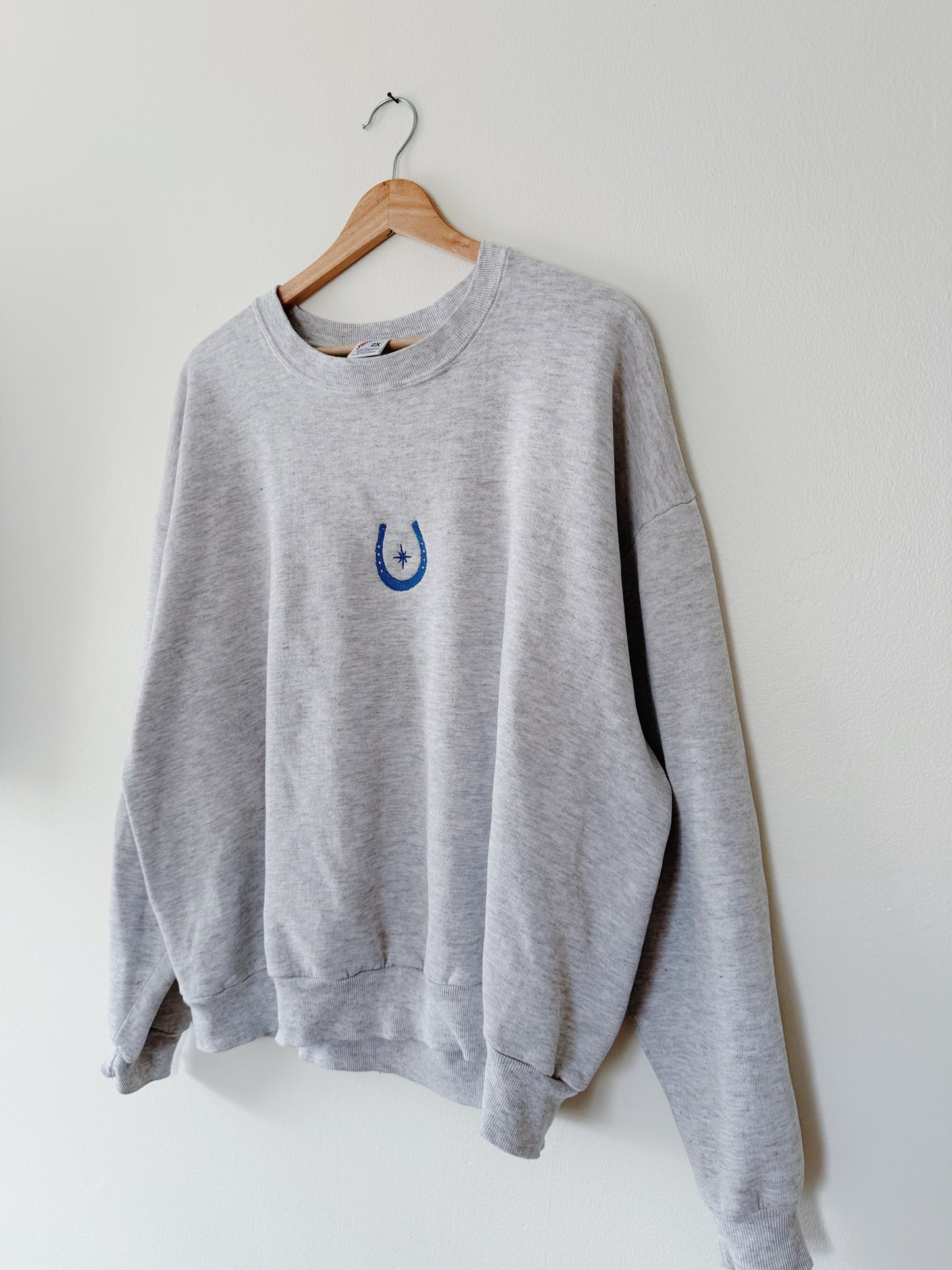 Embroidered Horseshoe Crewneck (XXL)