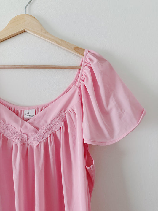 Pink Satin Dress (M)