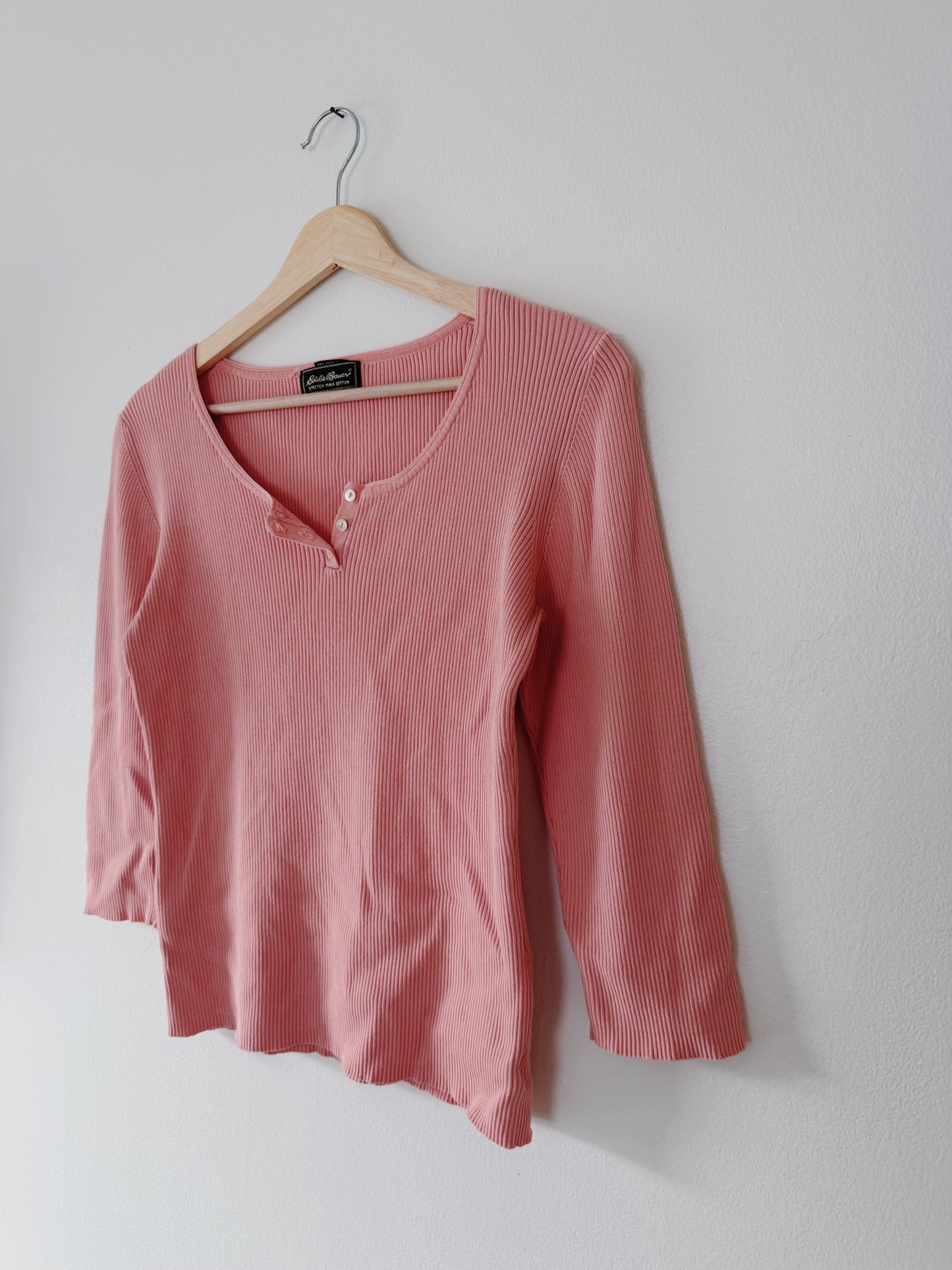 Eddie Bauer Pink Ribbed Top (M)