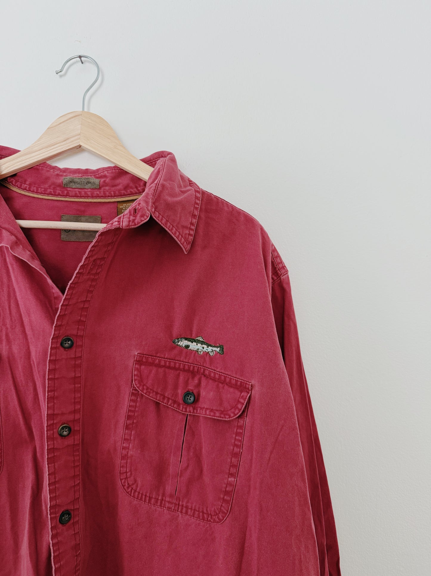 Embroidered Trout Button Up (XL)