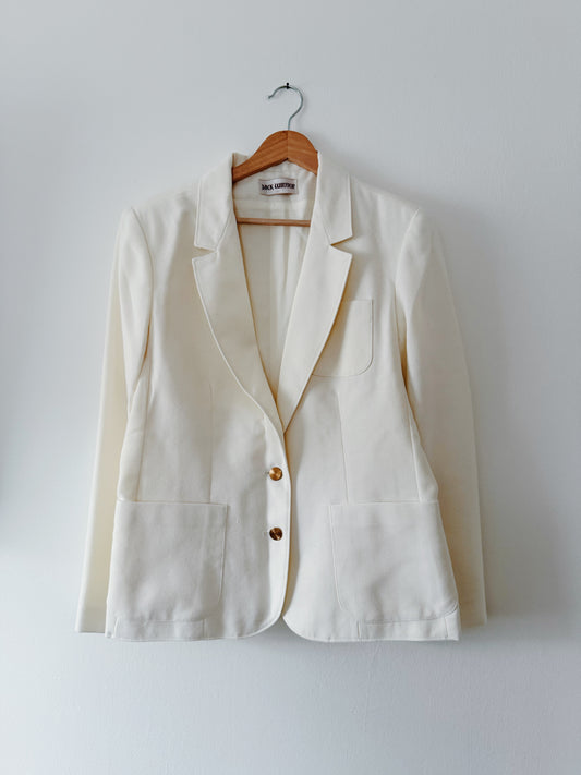 Vintage White Blazer