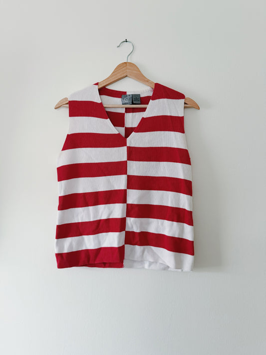 Cotton Color Block Tank (S)