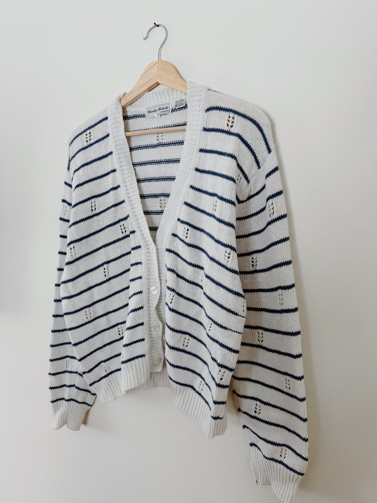 Vintage Pointelle Sweater (L)