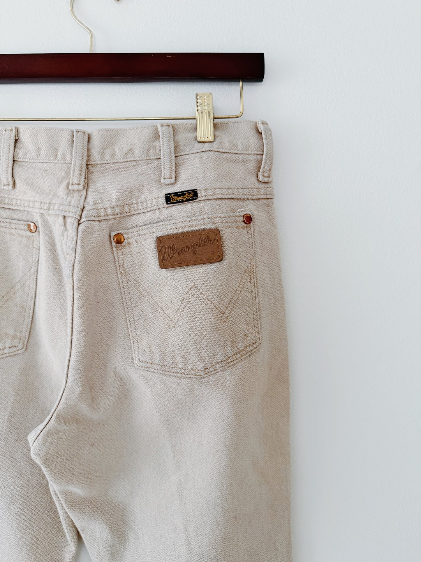 Tan Vintage Wrangler Jeans (31x30)