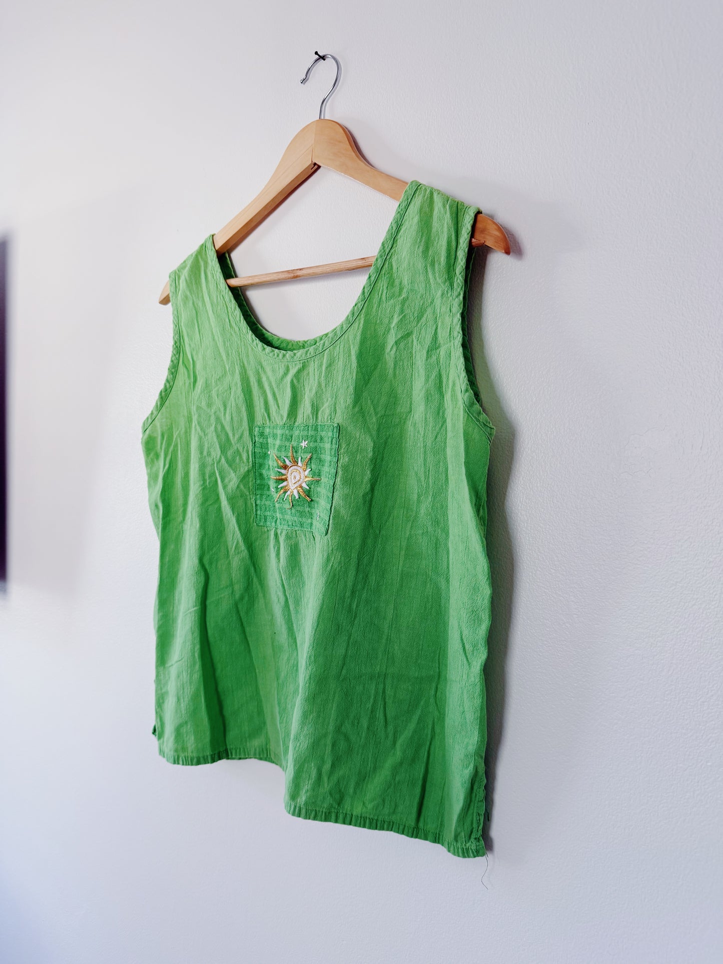 Cotton Shirt with Sun Detail