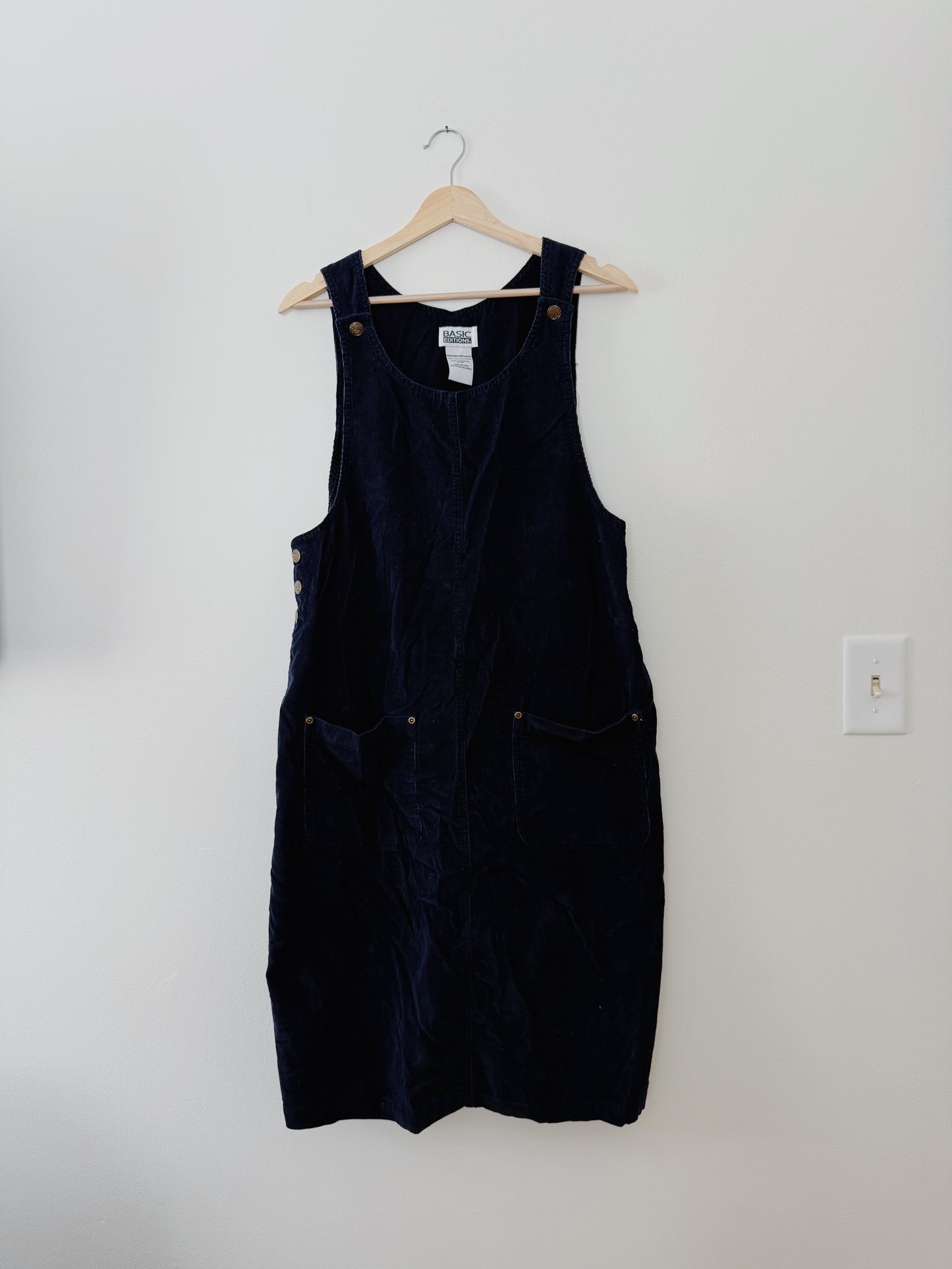 Navy Corduroy Dress (M)