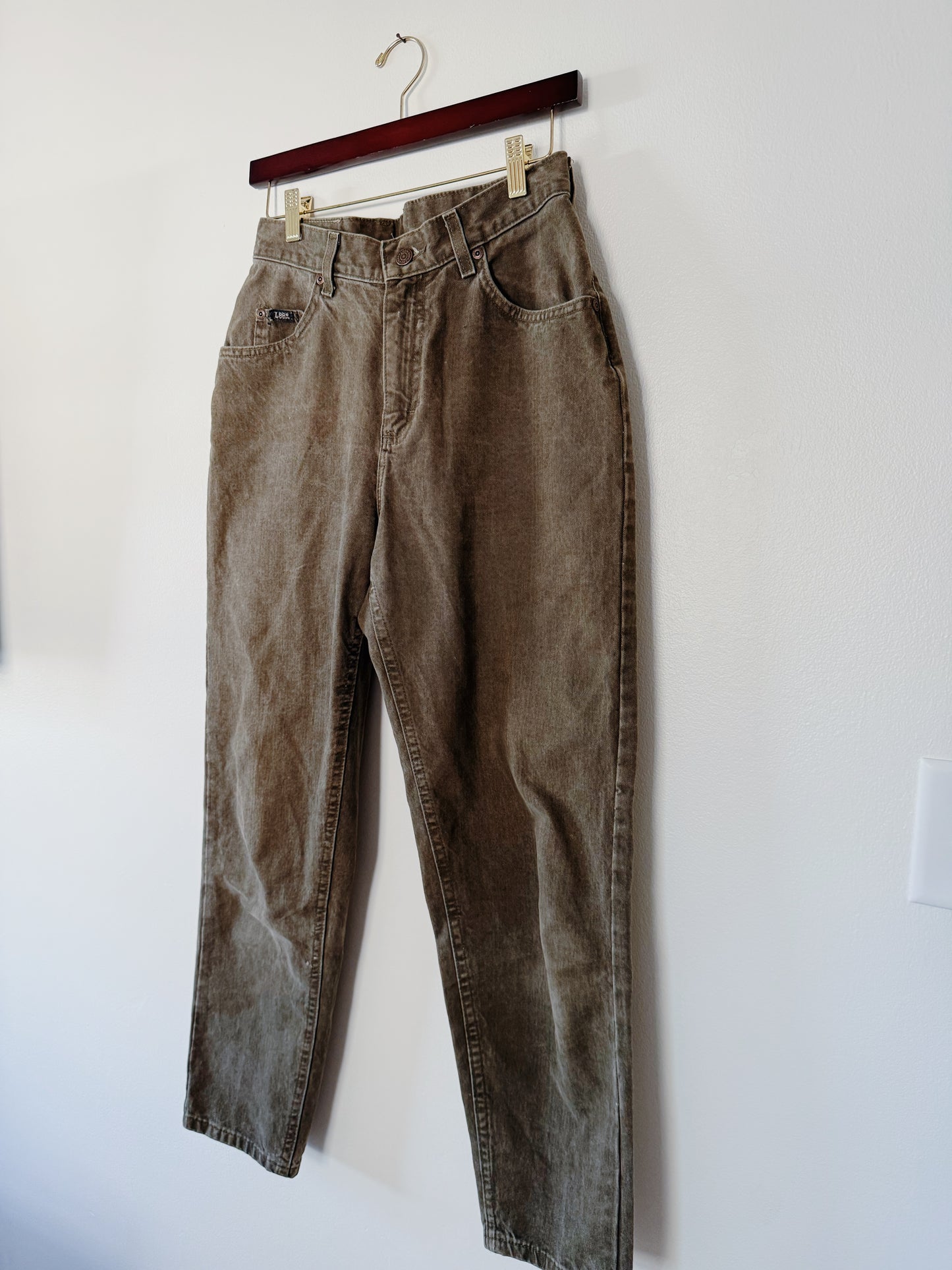 Army Green Mom Jeans (28x28)