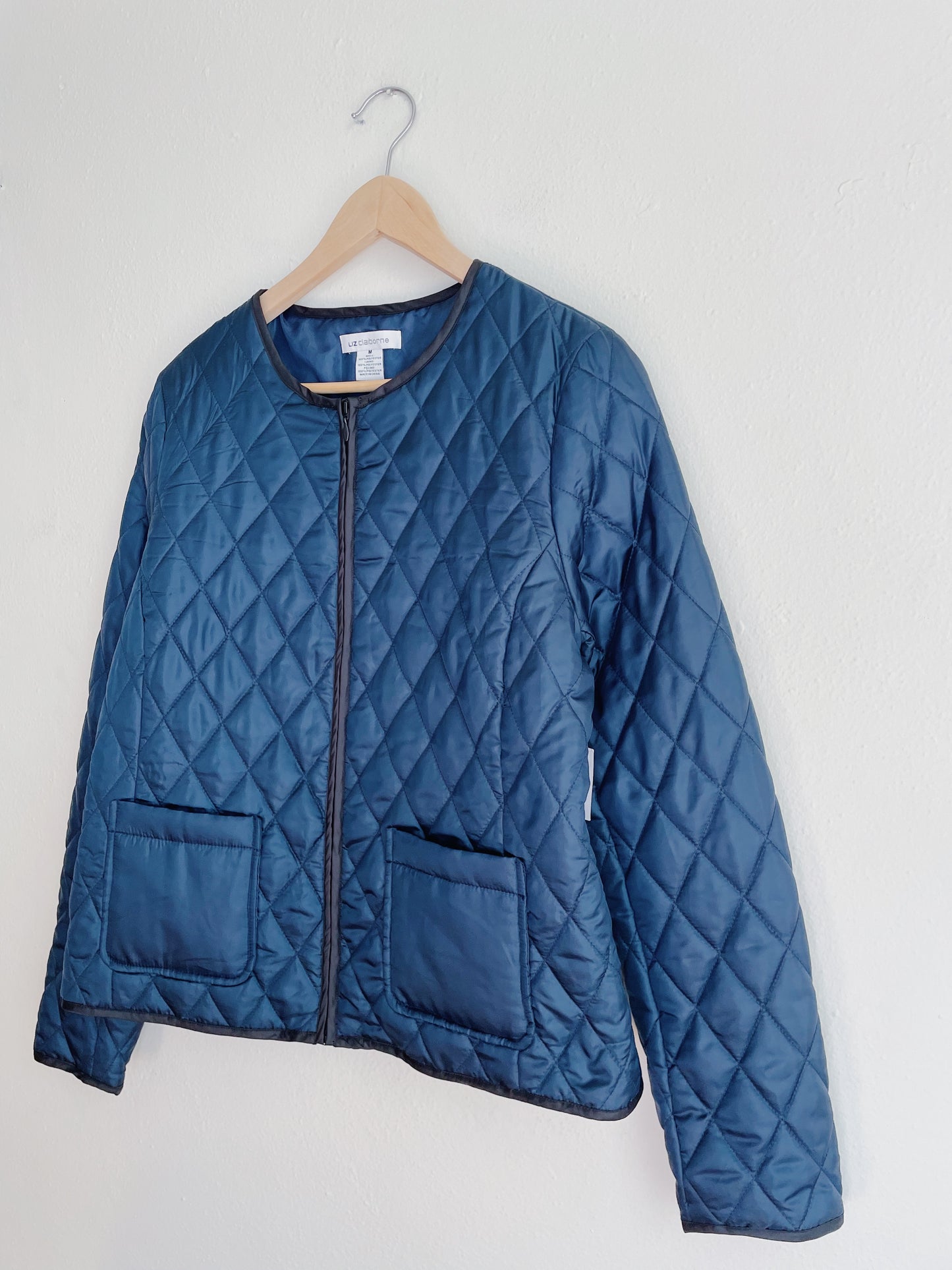 Navy Quilt Jacket