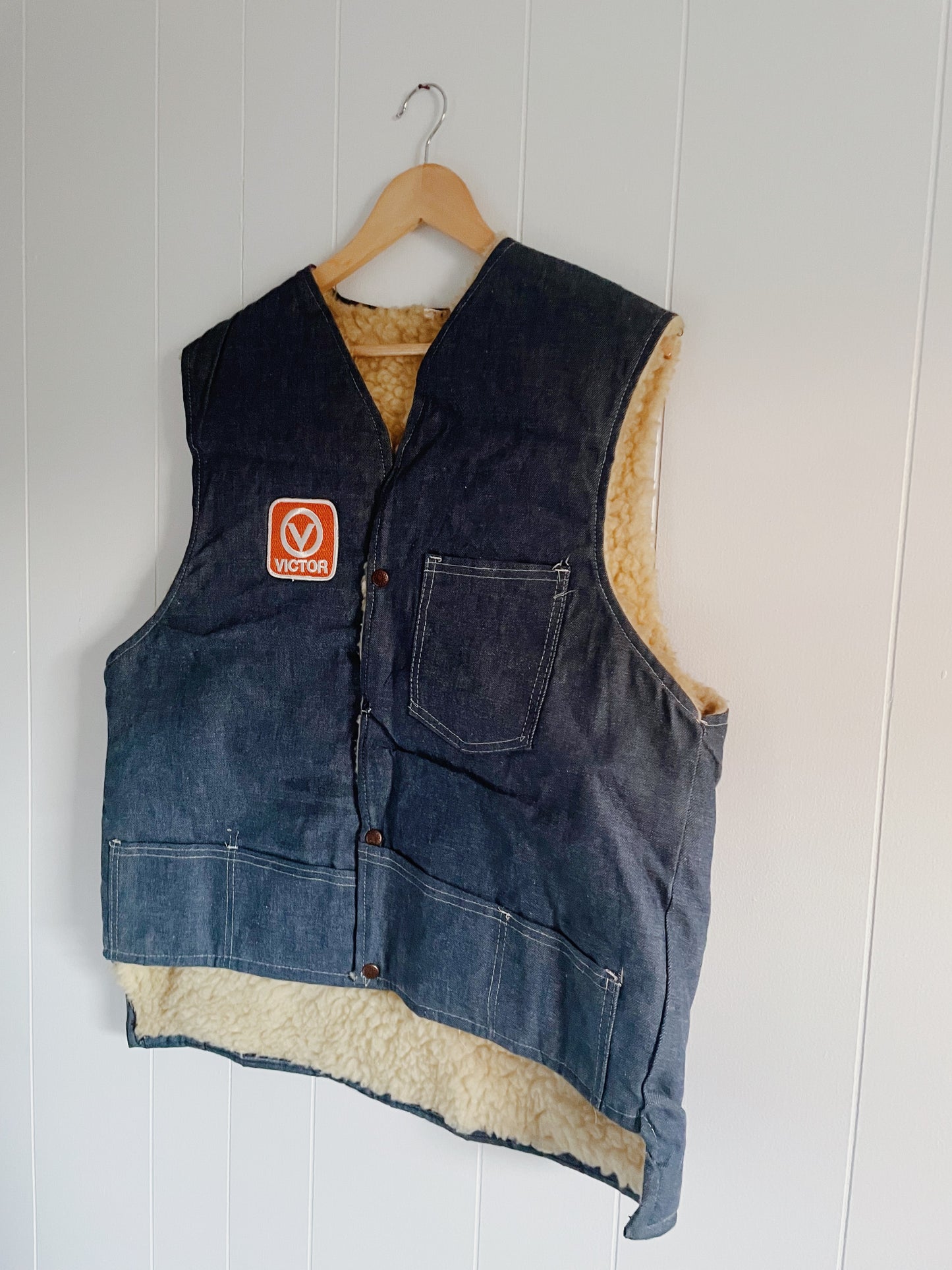 Vintage Victor Denim Vest (L)