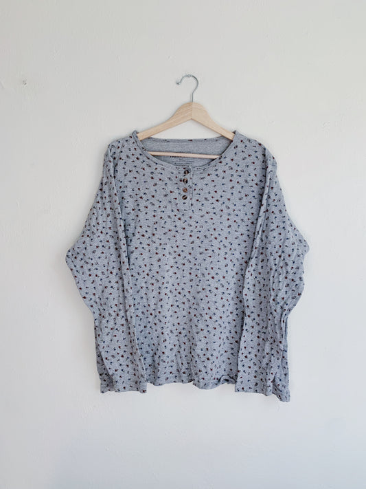 Floral Henley (XXL)