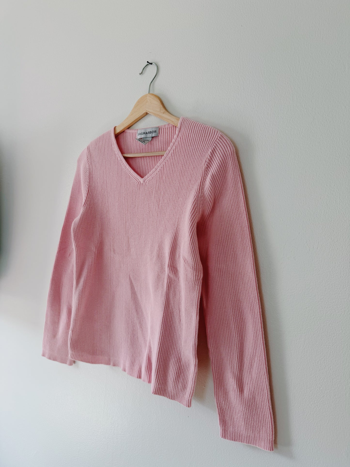 Cotton Ribbed Sweater (M)