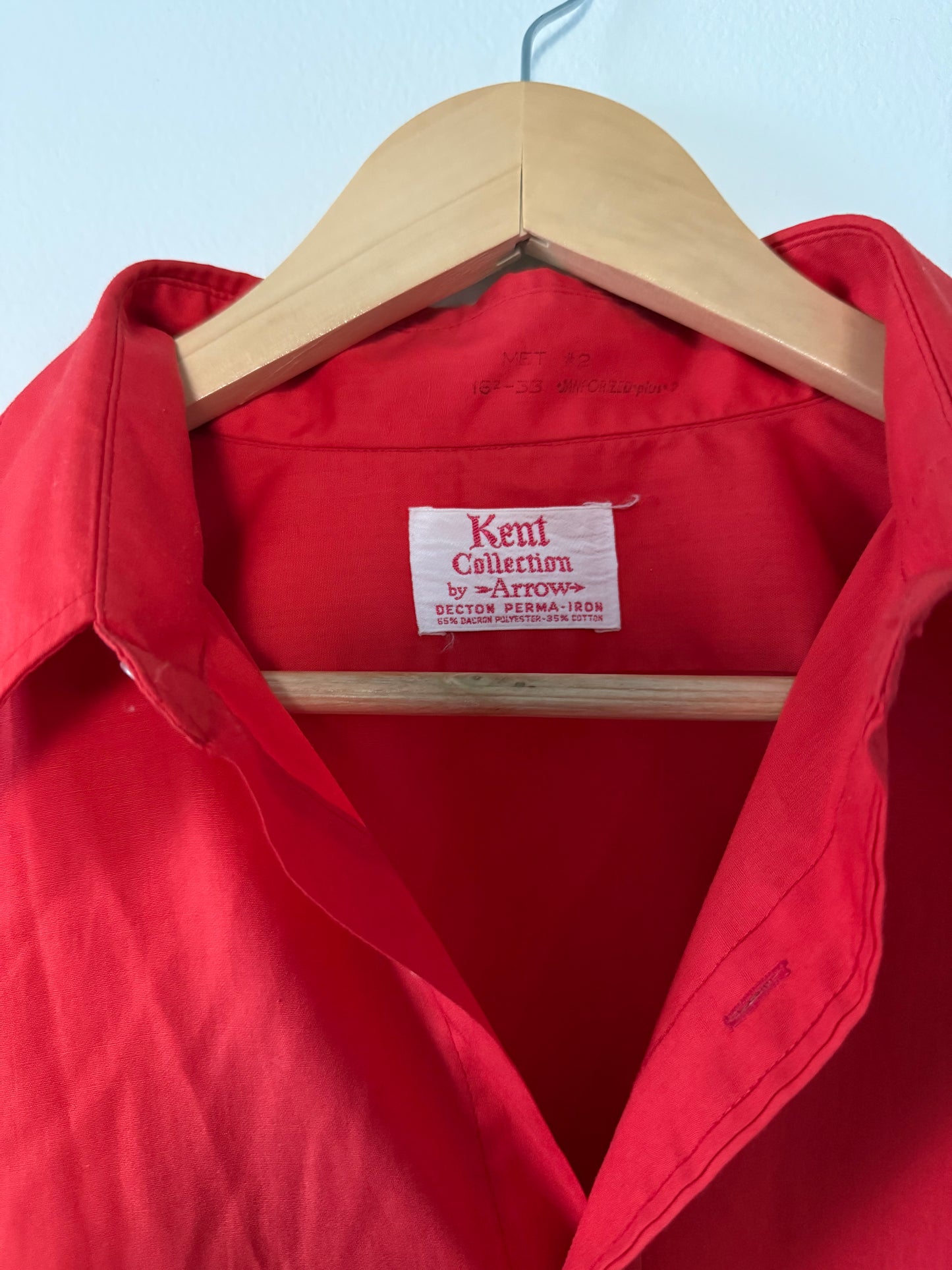 Vintage Red Button Down