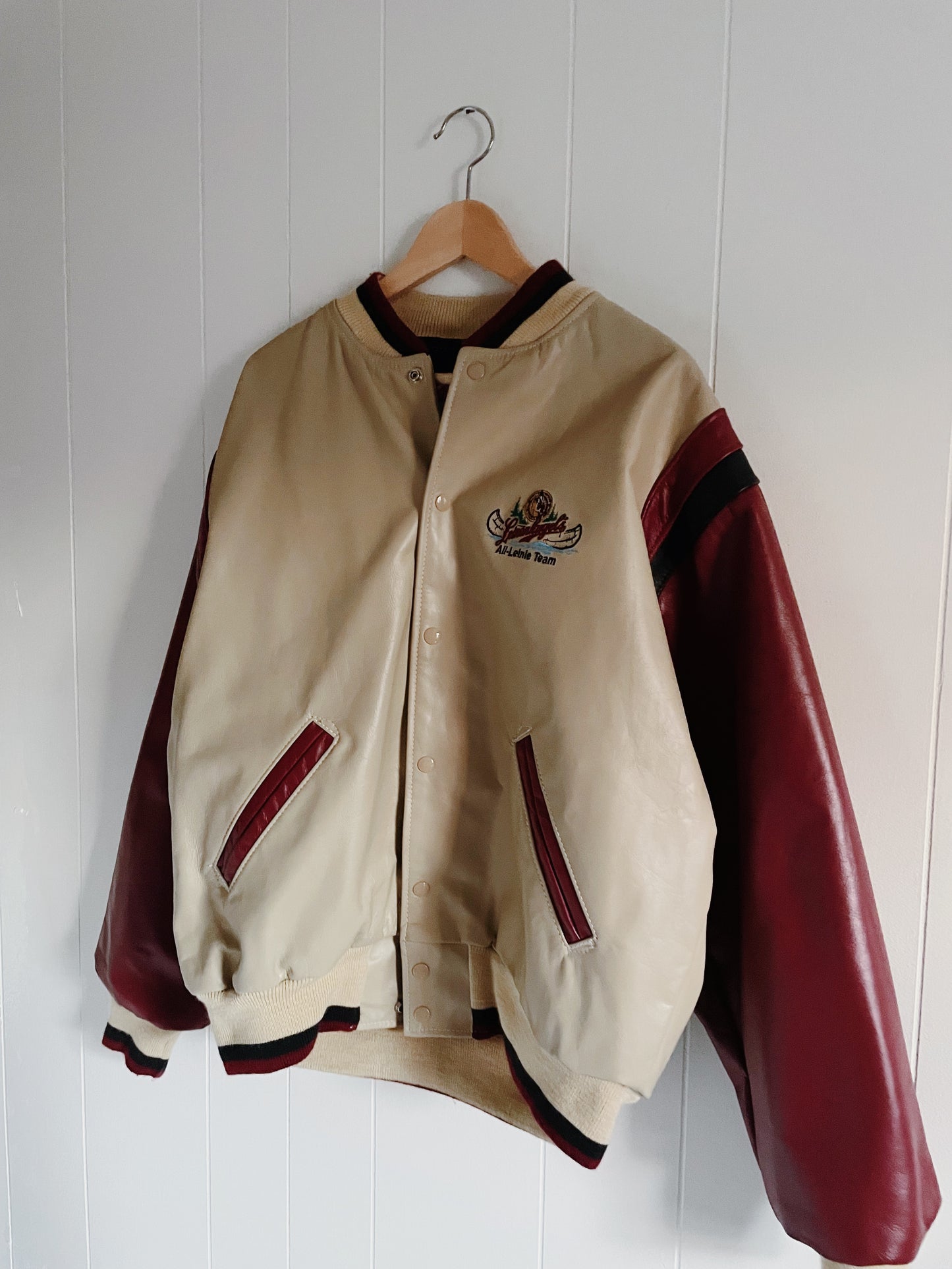 Vintage Leinenkugel's Leather Jacket (L)