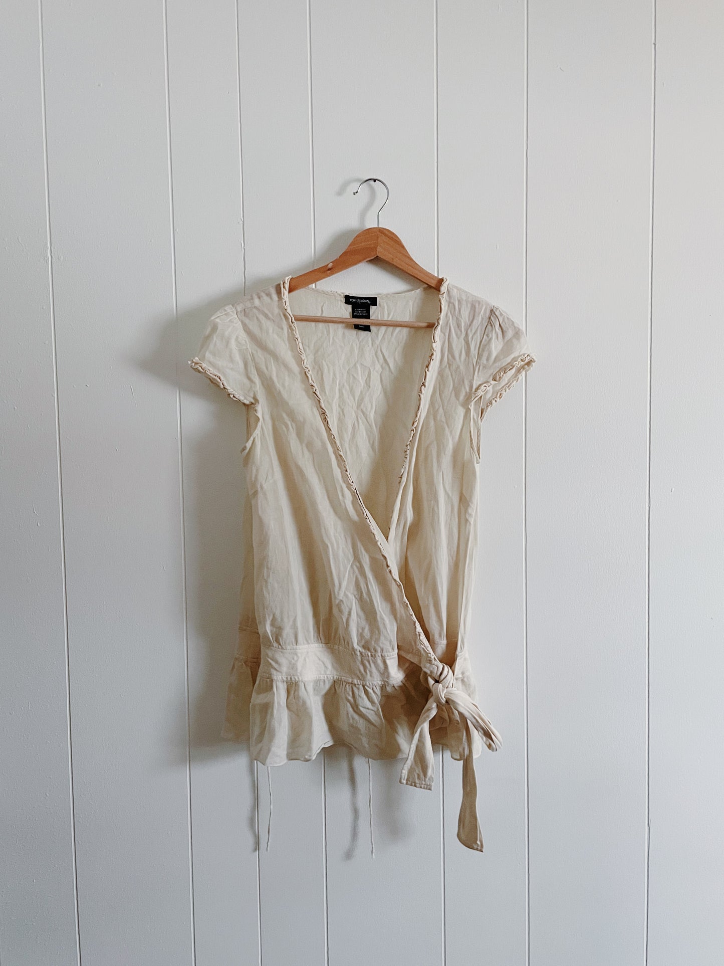 Cotton Wrap Top (S)