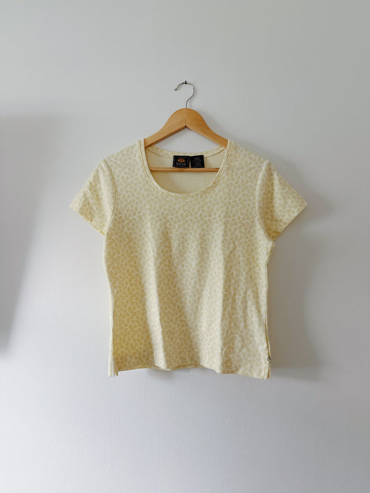 Yellow Floral Tee (L)