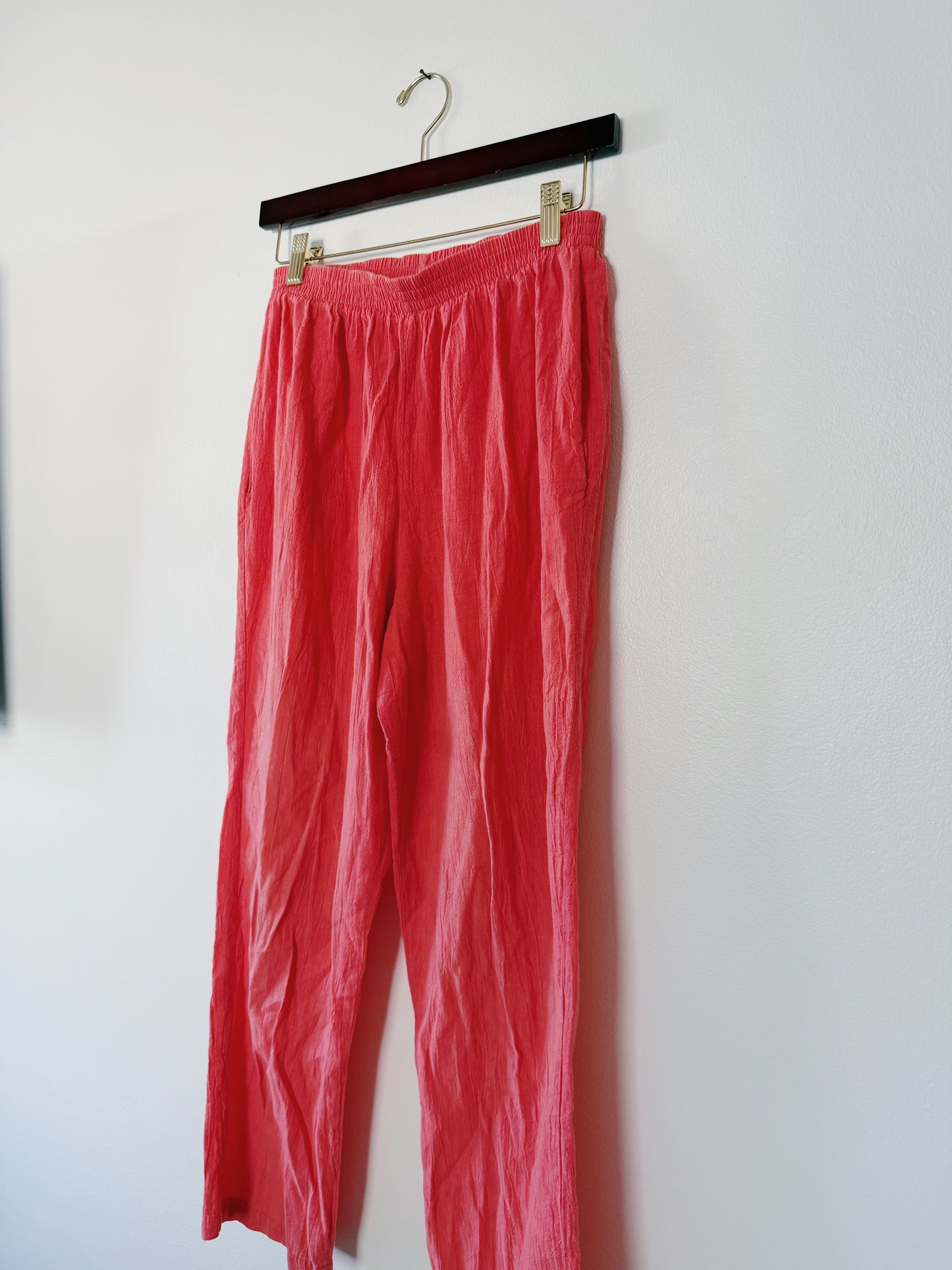 Pink Cotton Pants
