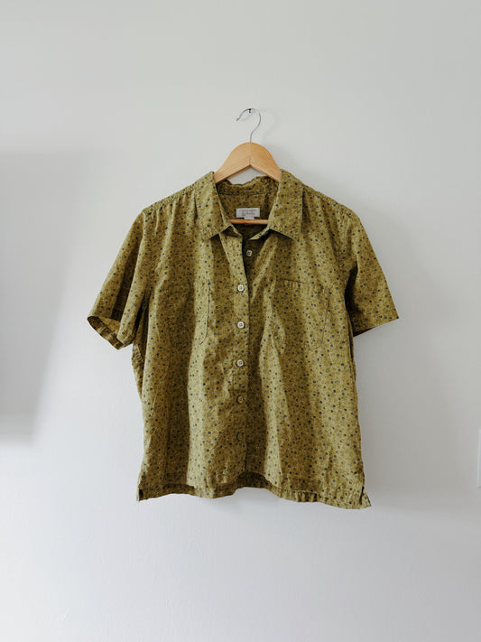 Columbia Floral Button Down Top (L)
