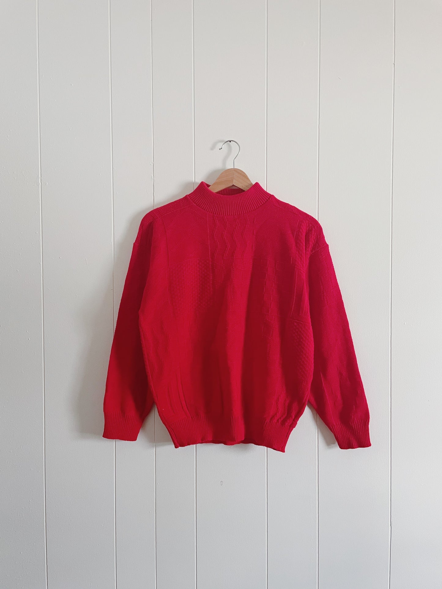 Vintage Mock-neck Sweater (S)