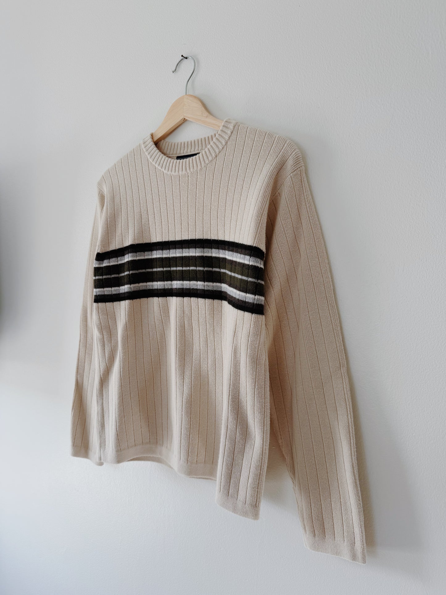 Ribbed Stripe Sweater (L)