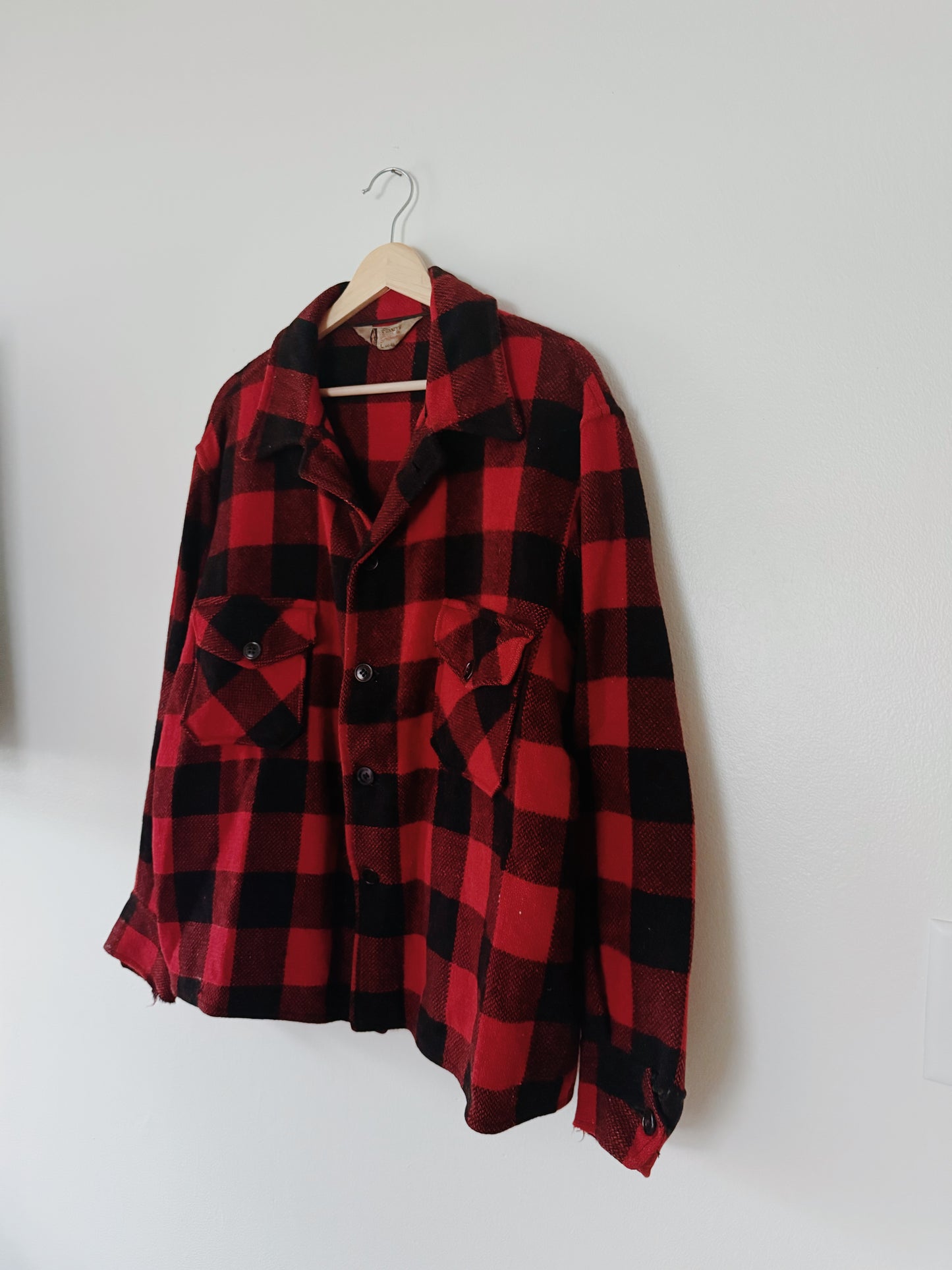 Vintage Buffalo Plaid Jacket (L)