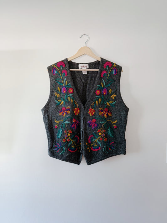 Worthington Embroidered Vest (XL)