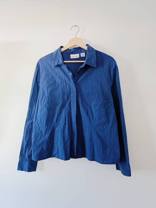 Royal Blue Button Up (XL)