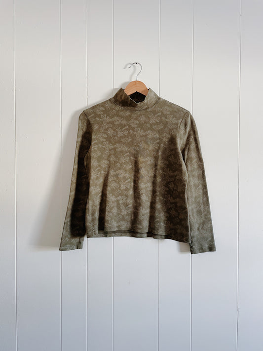 Pine Mock-neck Top (S)