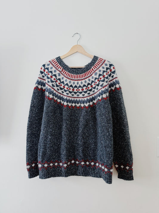 Fair Isle Style Sweater (XL)