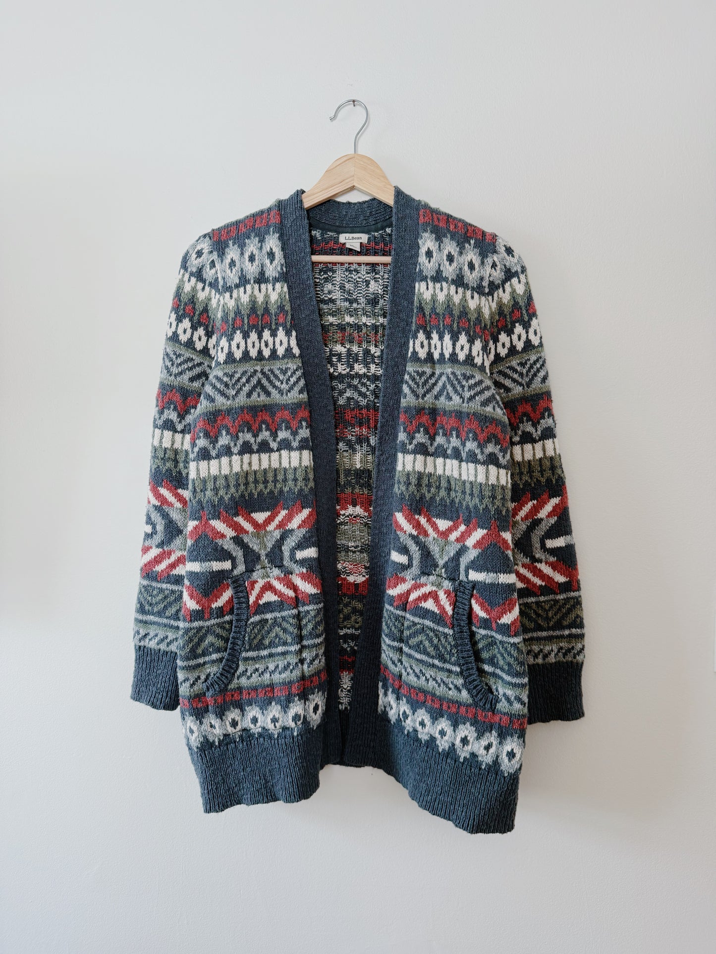 LL Bean Open Cardigan (S)