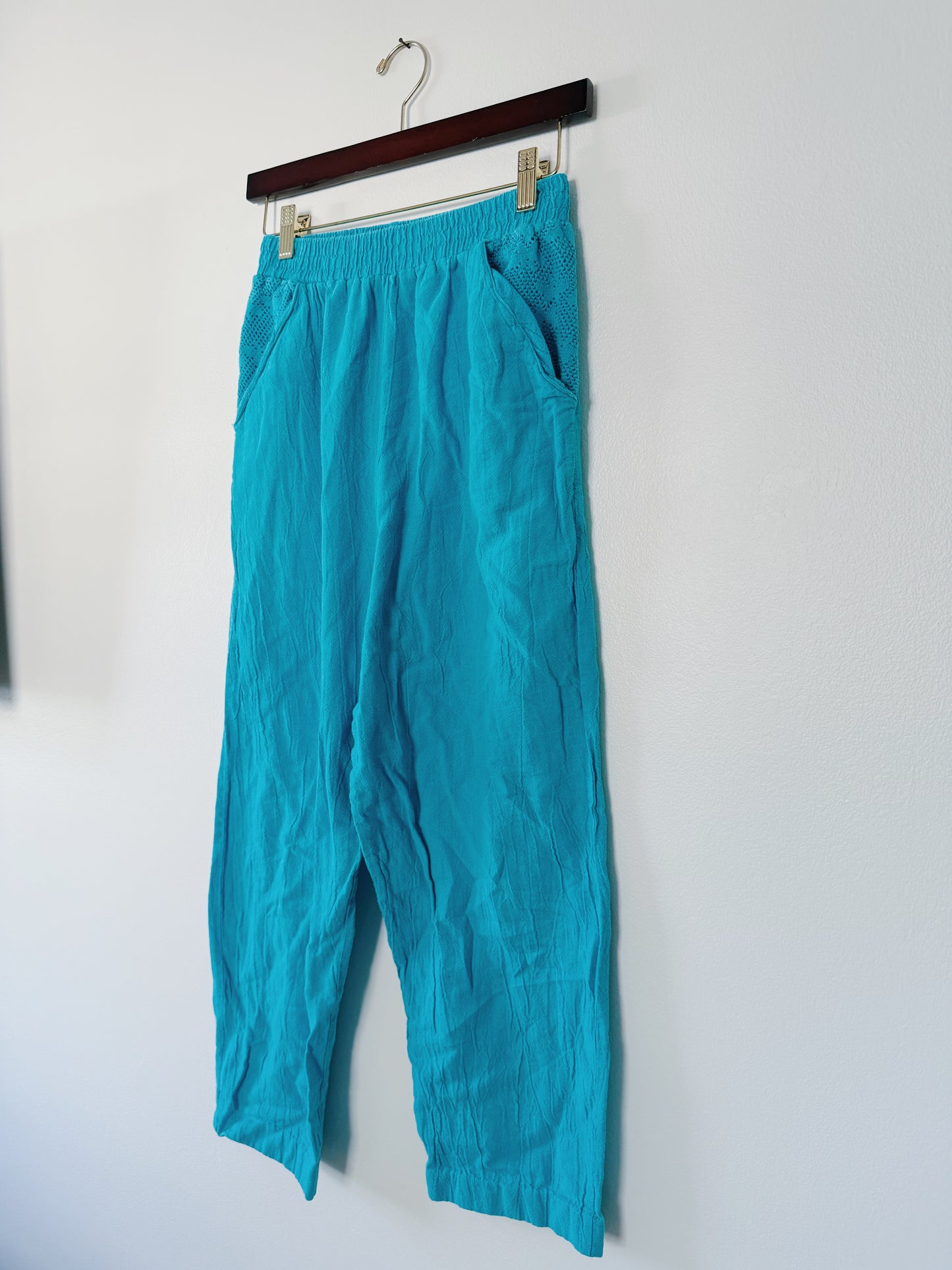 Vintage Blue Cotton Pants (S)