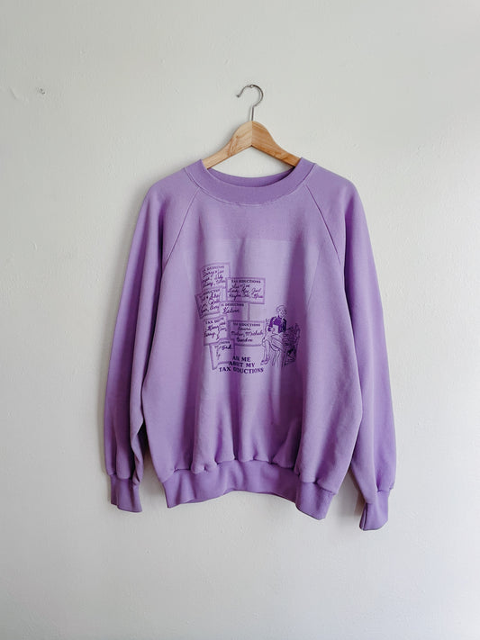 Tax Deduction Crewneck (XL)