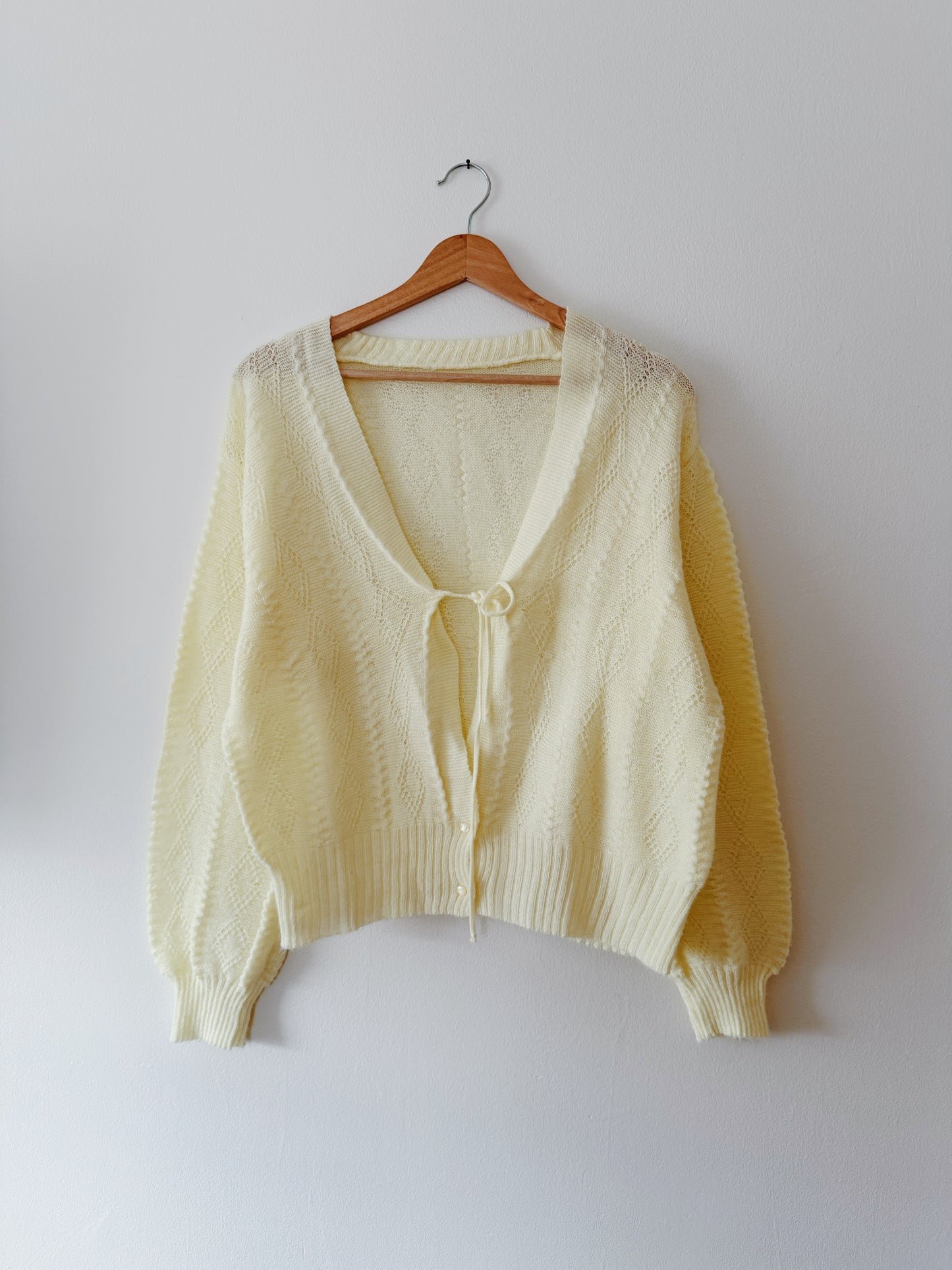 Butter Yellow Tie Top Sweater